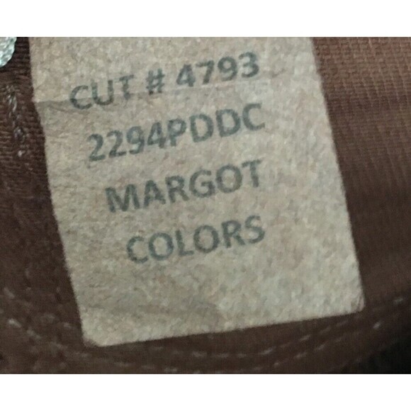 L'Agence Jeans Women's Size 25 Chestnut Brown Margot Cotton Blend Coated - Picture 6 of 6
